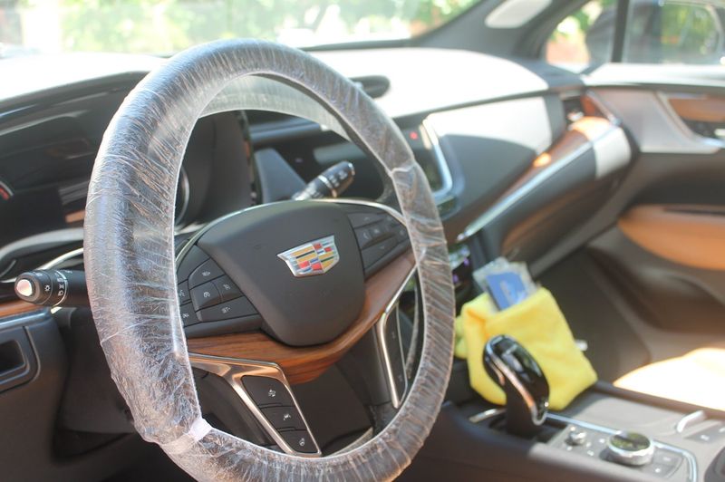 Cadillac XT5 — Interior Detail — Steering Wheel Wrap